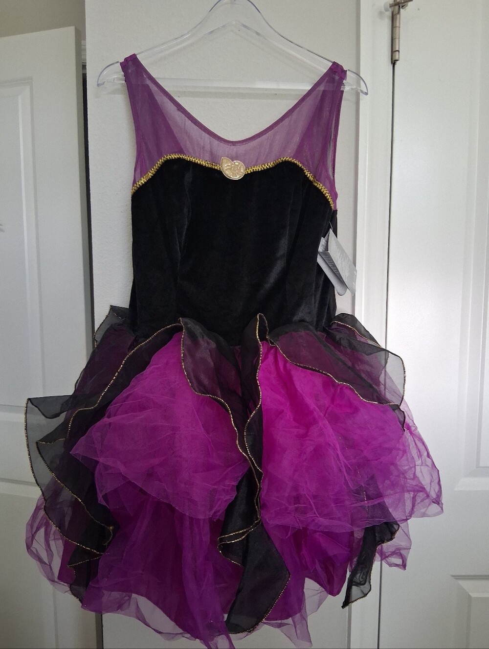 Disney Little Meirmaid URSULA Tulle Party Costume Dress NEW